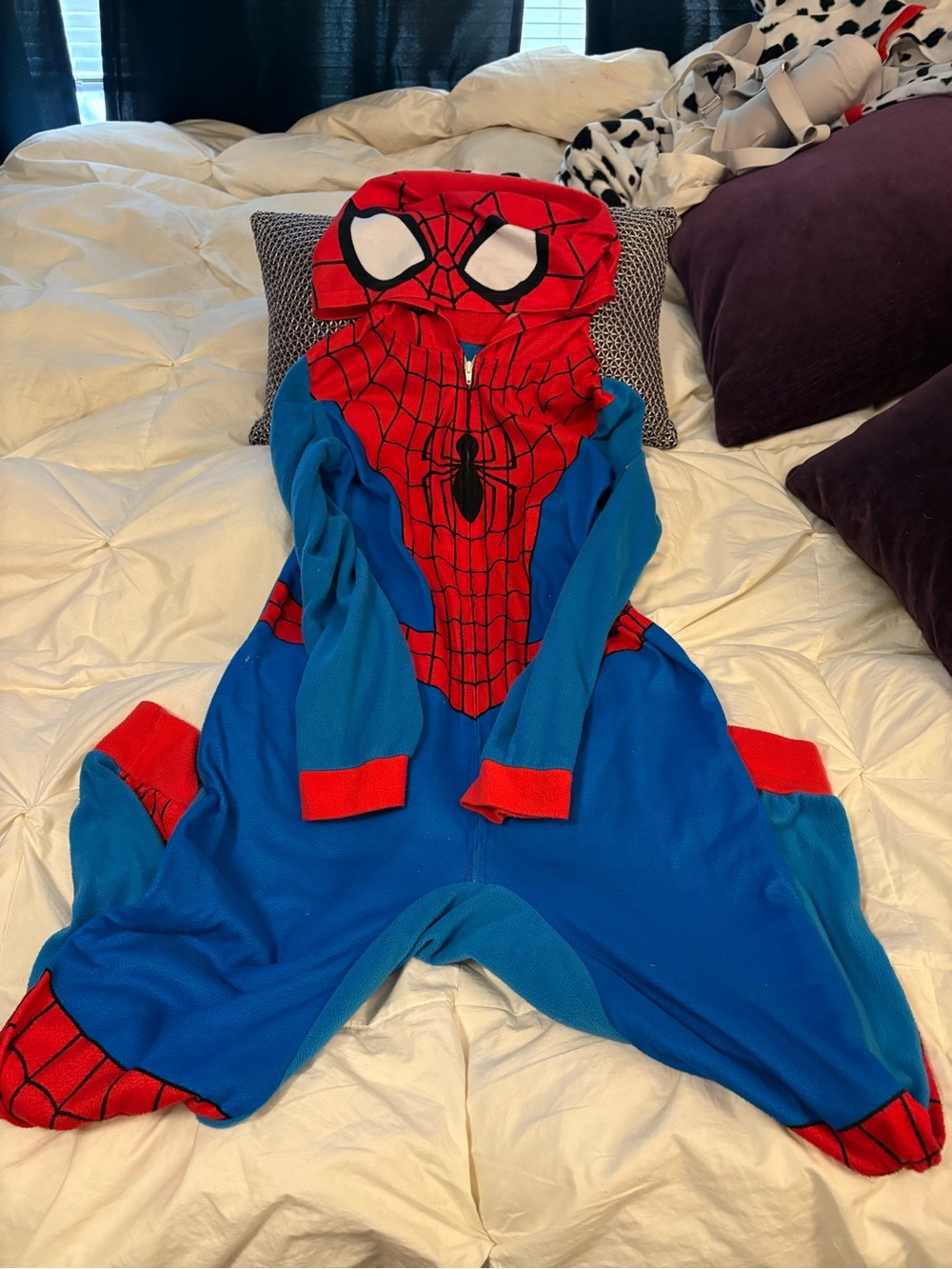 Marvel Spider-Man Red & Blue Hooded Onesie Costume
